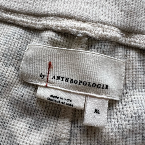 Anthropologie Thermal Waffle-Knit PJ Pajama Loungewear Set - Picture 4 of 13